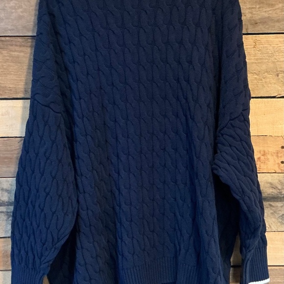 Old Navy 3X Cardigan Chunky Cable Knit Button Front Classic Old Money Preppy - Picture 3 of 8